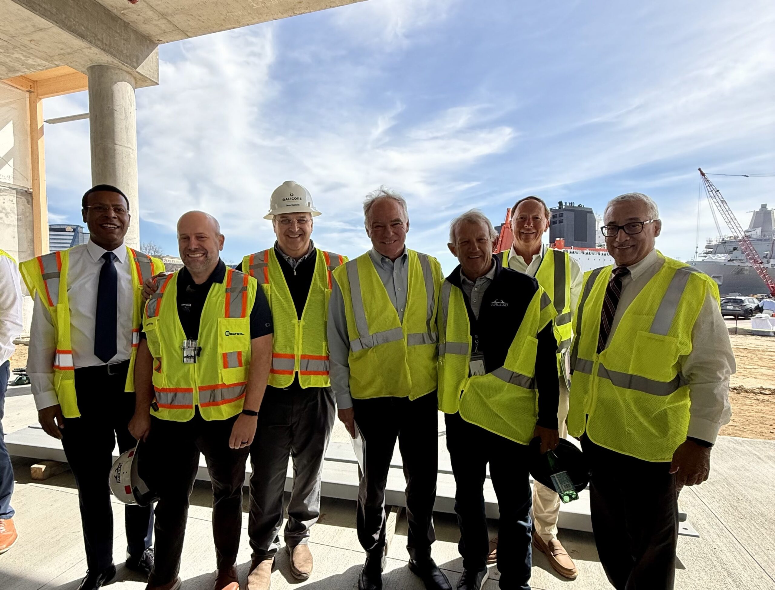 Regional and statewide leaders tour Norfolk's Fairwinds Landing.